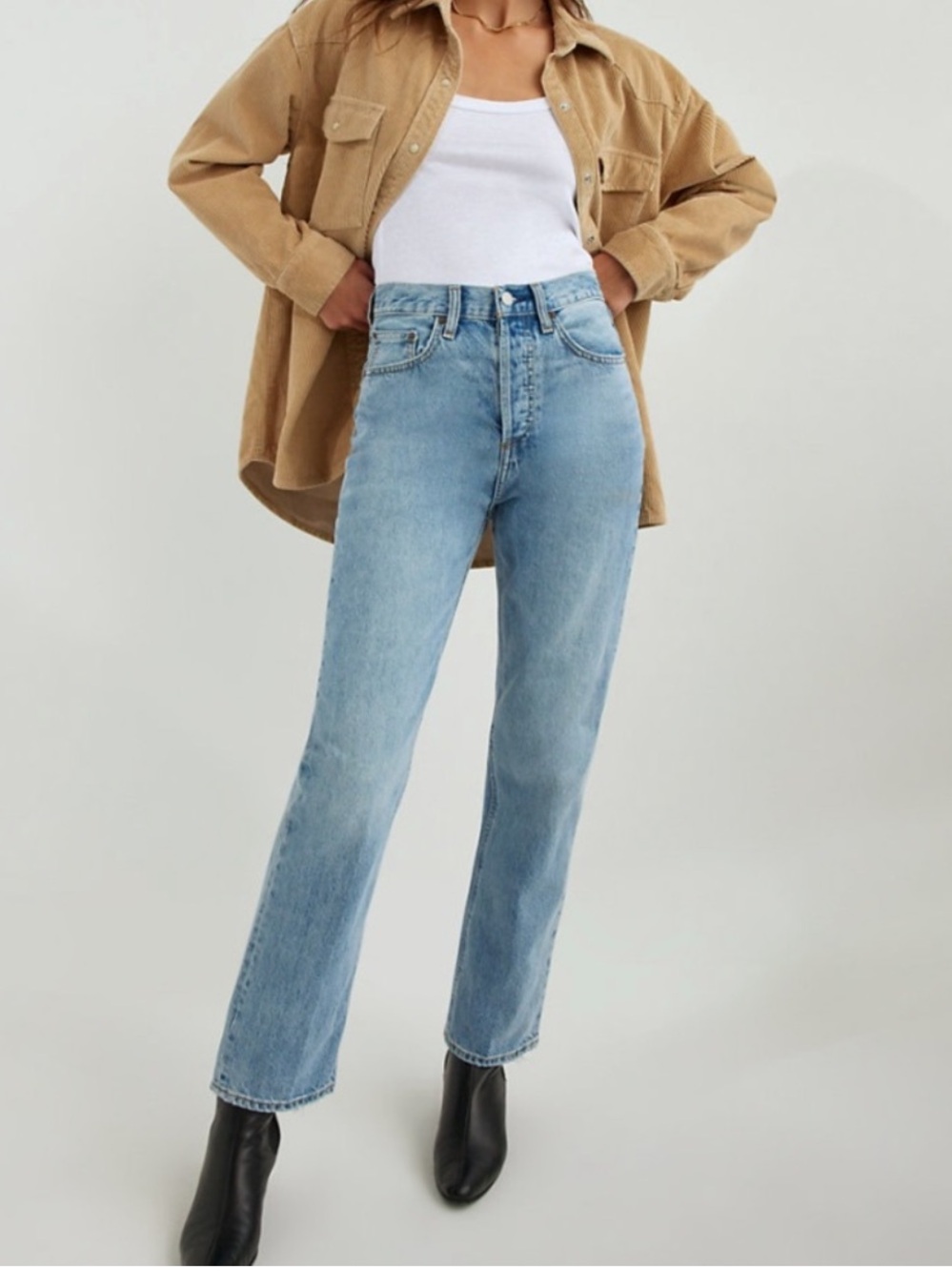 Frame Denim The Joni High Rise Loose Leg Jeans